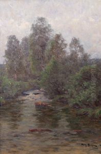 Sommarlandskap Med A by Wilhelm Behm