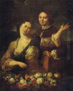 Doble Retrato Con Guirnalda De Flores; Flora Delante Del Pintor (?) Doble Retrato Con Guirnalda De Flores; Flora Delante Del Pintor (?)