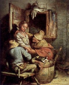 Landliche Werbung by Jan Baptist Lambrechts