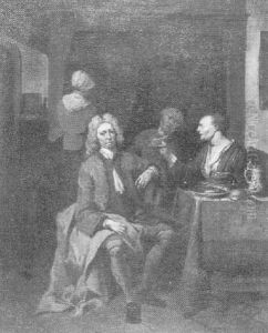 Three Men In A Tavern by Jan Baptist Lambrechts