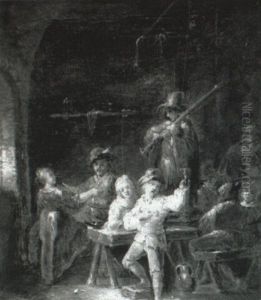 Tavern Scene by Jan Baptist Lambrechts