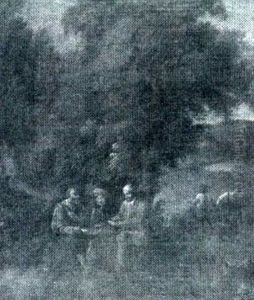 Outside The Tavern & Playing Cards by Jan Baptist Lambrechts