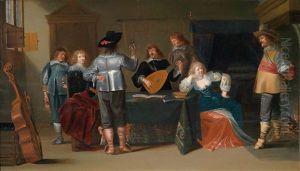 Elegante Gesellschaft In Der Wachstube Elegante Gesellschaft In Der Wachstube