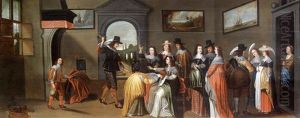 La Main Chaude by Christoffel Jacobsz. Van Der Lamen