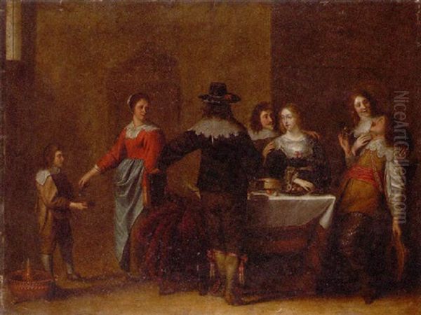 Vornehme Gesellschaft In Hollandischer Stube - view 1