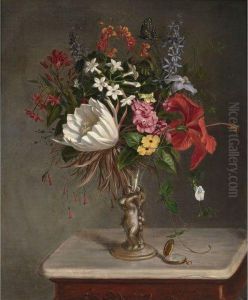 Flowers, Vase And Watch