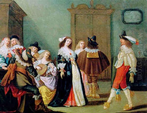 Musizierende Und Feiernde Gesellschaft - view 1