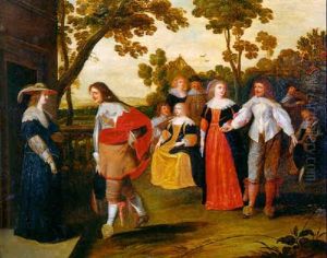 Le Repas Galant by Christoffel Jacobsz. Van Der Lamen