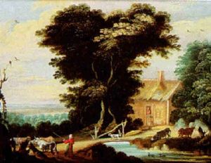 Bord De Riviere Anime De Personnages by Christoffel Jacobsz. Van Der Lamen