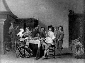Le Banquet Dans Un Interieur Flamand