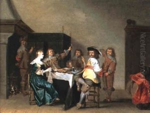 La Joyeuse Assemblee by Christoffel Jacobsz. Van Der Lamen