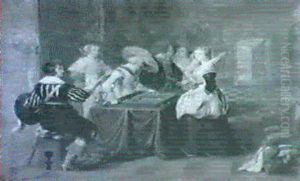 Backgammon by Christoffel Jacobsz. Van Der Lamen