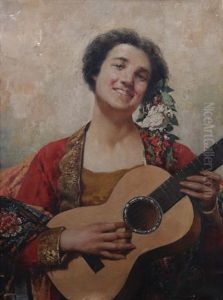 Suonatrice Di Chitarra