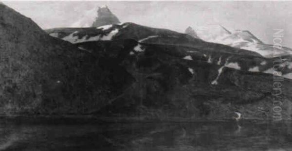 Vorfruhling Am Gebirgssee - view 1