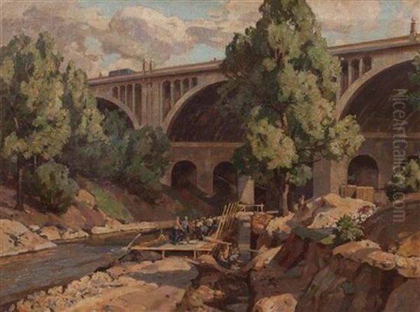 Building The Wall (wisconsin Avenue Bridge) - view 1