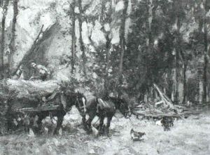 Loading The Hay Cart by William Bradley Lamond