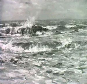 Seascape, Auchmithie by William Bradley Lamond