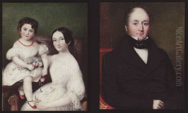 A Portrait Of John Roberts Wearing Black Coat, Matching Waistcoat, White Chemise And Tied Black Stock - view 1