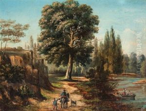 Paysage Anime by Jean Pierre Francois Lamoriniere