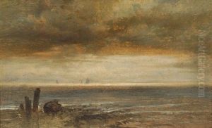 Marine Par Temps Calme by Jean Pierre Francois Lamoriniere