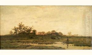 Le Gardien Du Troupeau by Jean Pierre Francois Lamoriniere