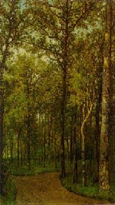 A Forest Path by Jean Pierre Francois Lamoriniere