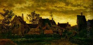 Study From Life Of Hastiere by Jean Pierre Francois Lamoriniere