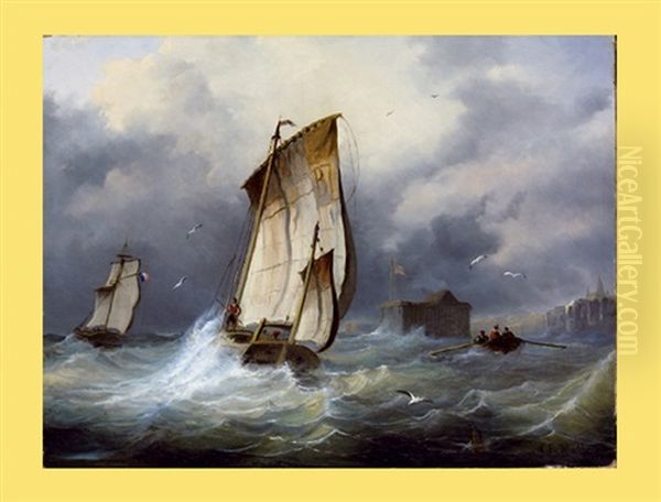Segelboote Vor Hafen - view 1