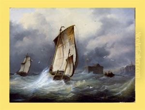 Segelboote Vor Hafen