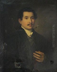 A Portrait Of A Gentleman by Johann Baptist (Giovanni) Lampi III