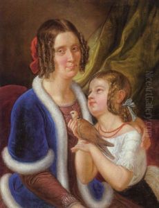 Anna Josepha Lanski, Geb. Freiin Von Bourgignon, Mit Ihrer Tochter