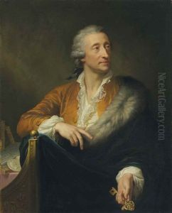 Portrait Of Count Franz Peter Friedrich Von Diesbach (1739-1811), Half-length by Johann Baptist Lampi the Elder