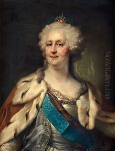 Kejsarinnan Katarina Ii Av Ryssland by Johann Baptist Lampi the Elder