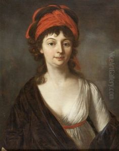 Portrait Einer Russischen Dame