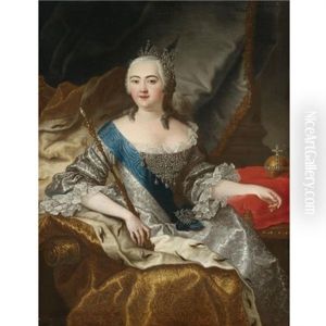 Portrait Of The Empress Elizabeth I, 1709-1761) by Johann Baptist Lampi the Elder