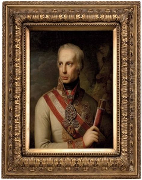 Kaiser Franz I. Mit Marschallsstab Und Den Insignien Des Ordens Vom Goldenen Vlies - view 1