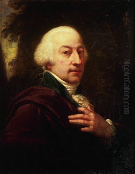 Portrait De Gentilhomme Sur Fond De Paysage - view 1