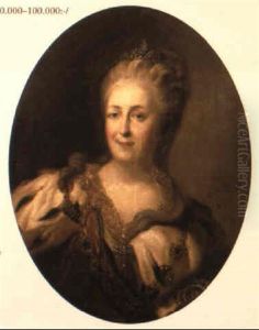 Portratt Av Katarina Ii. by Johann Baptist Lampi the Elder