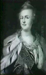 Zarin Katharina Ii Die Grobe Von Rubland by Johann Baptist Lampi the Elder
