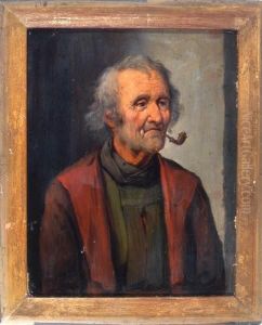 Portrait Eines Pfeiferauchers