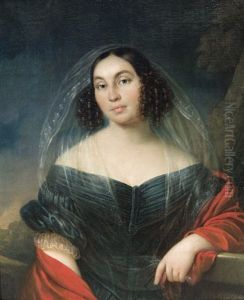 Portrait Of A Lady by Franciszek Lampi