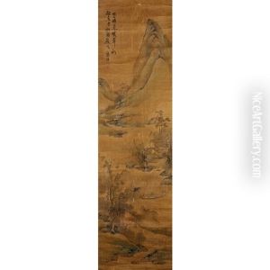 A Chinese Painting Of Landscape by Lan Ying