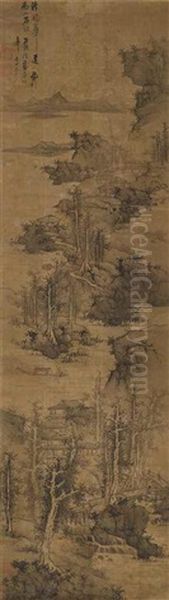 Landscape In Style Of Wu Zhen - view 1