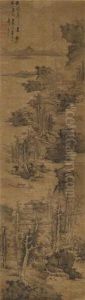 Landscape In Style Of Wu Zhen by Lan Ying