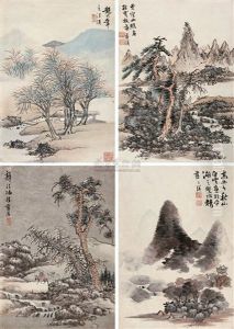Landscape (+ 3 Others; 4 Works) by Lan Ying