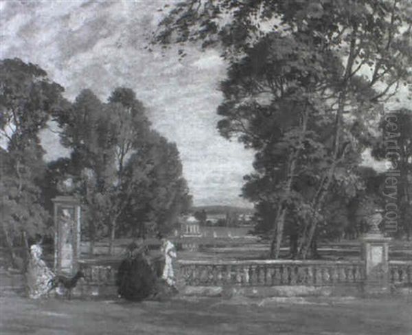 Elegant Ladies On A Terrace - view 1