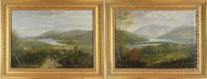 Pair Of Landscapes by Richard Hume Lancaster