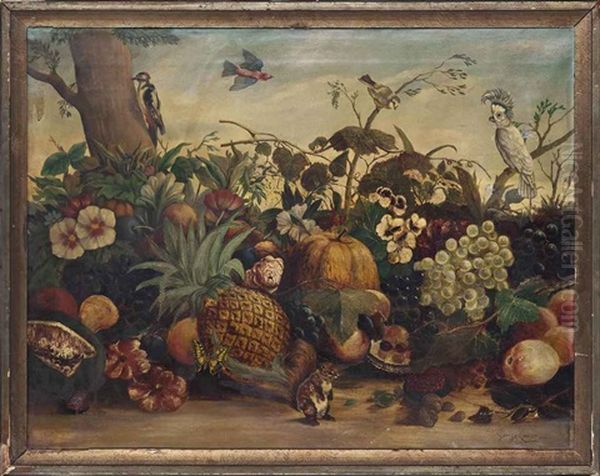 Exotic Fruit, Flowers And Birds - view 1