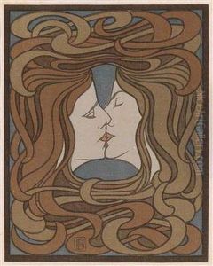 Colour Woodcut by Peter Behrens