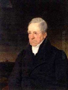 Portrait Of William Curling Esq. In A Black Coat, With A Seascape And Ship Beyond